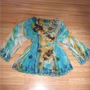 Floral Multicolored Women's Top
